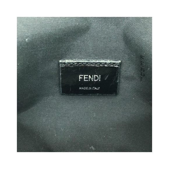 Pre Loved Fendi Sleek  Leather Handbag with Zippered Pockets - Picture 7 of 15